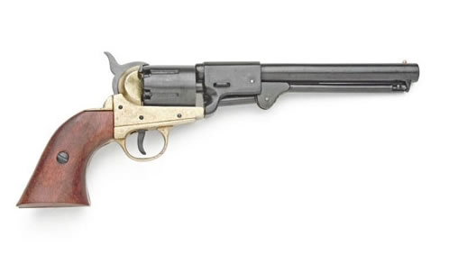 M1860 Civil War Pistol - Brass Finish - Non-Firing